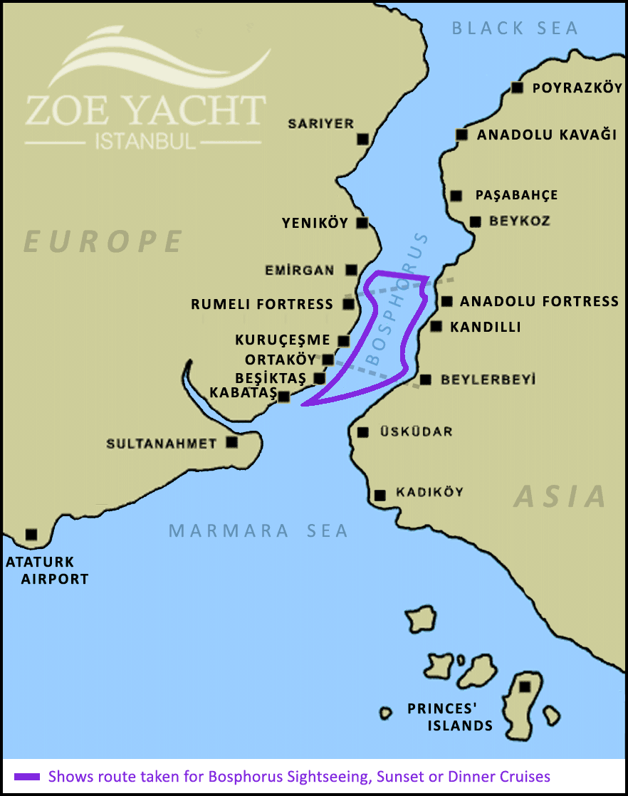 Routemap Bosphorus Cruise2 